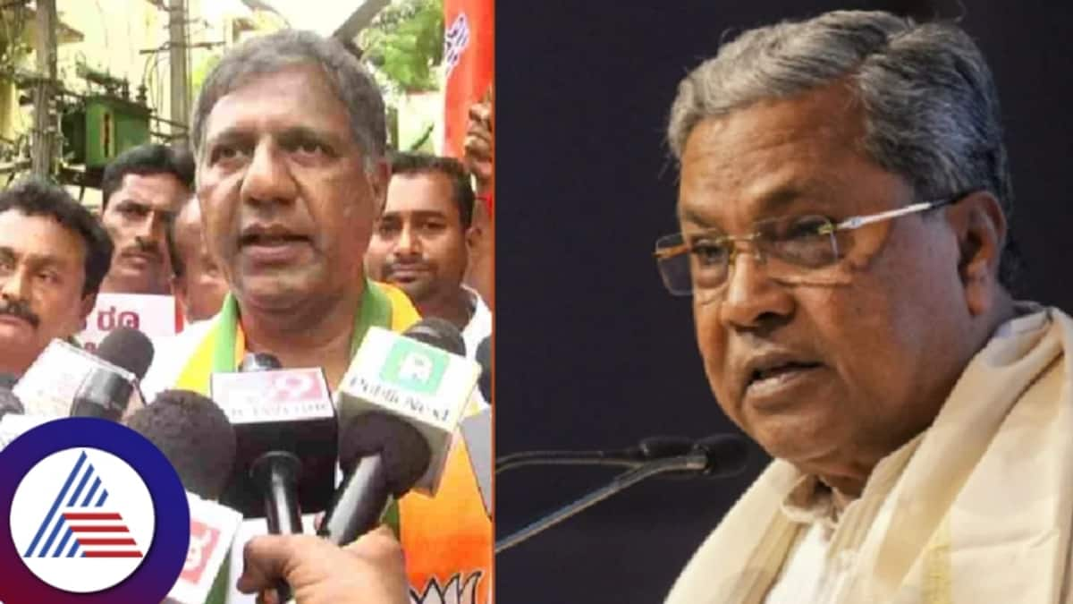 BJP leader arvind bellad outraged against cm siddaramaiah about karnataka cabinet again decides to sell 3667 acres to jsw steel rav