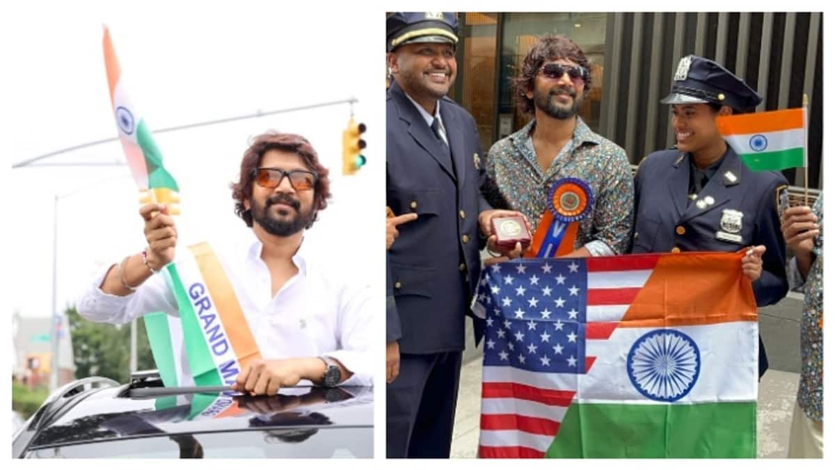 Actor Vijay Vishwa honored in America Independence day photos mma