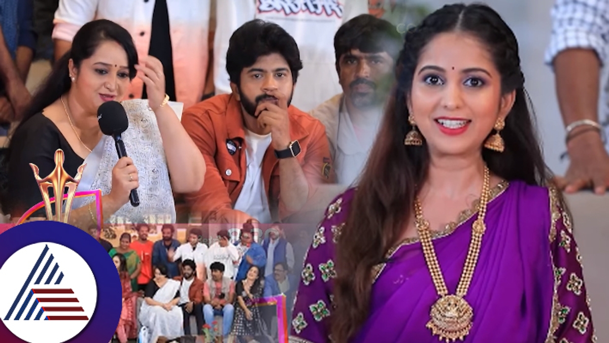 Bigg Boss Nivedita Gowda  spoke to the team of Karimani serial regarding the Anubandha Award suc