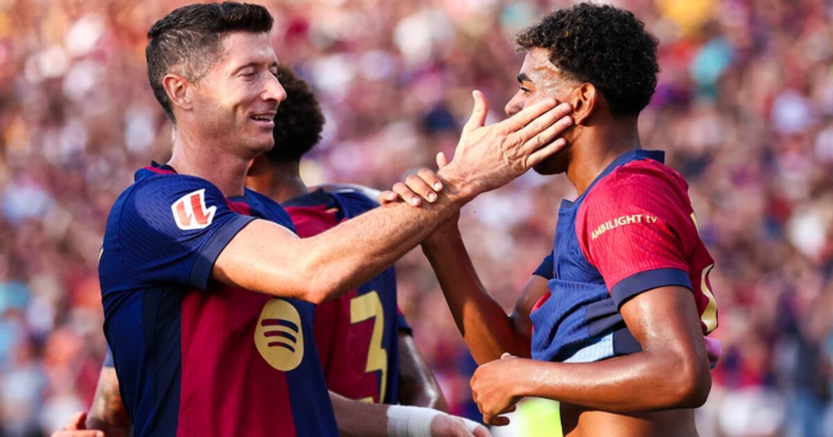 La Liga 2024-25: Lamine Yamal and Robert Lewandowski on target as