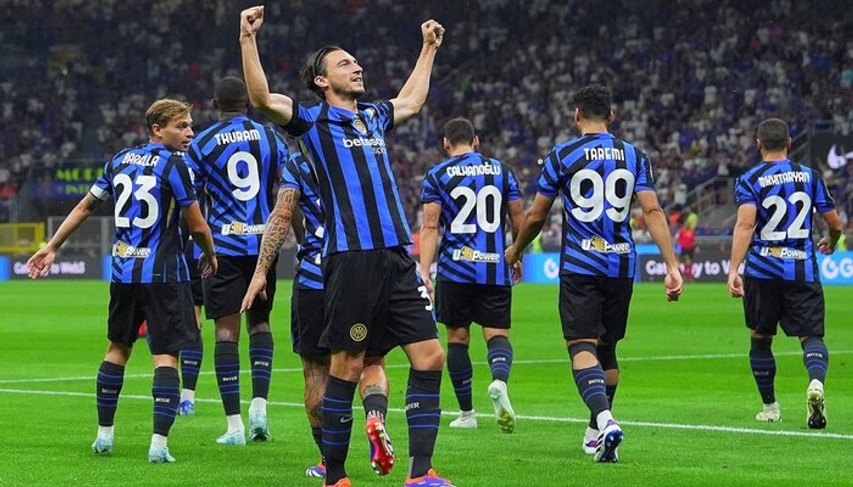 football Serie A 2024-25: Matteo Darmian and Hakan Calhanoglu help Inter Milan beat Lecce 2-0 scr