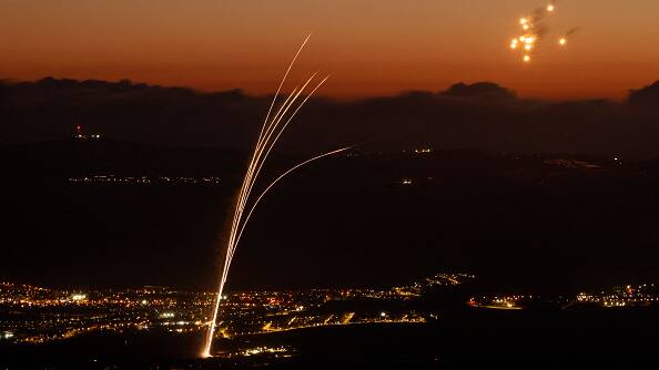 Middle East Crisis  Response to Lebanon Attack  Hezbollah Fires 300 Rockets at Israel bsm