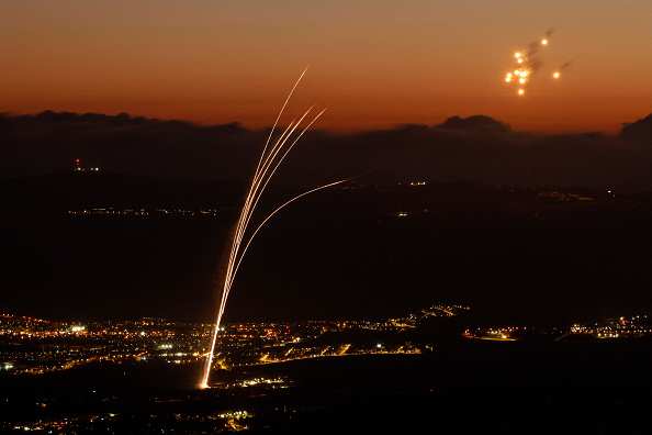 large scale rocket and drone attack in israel by Hezbollah