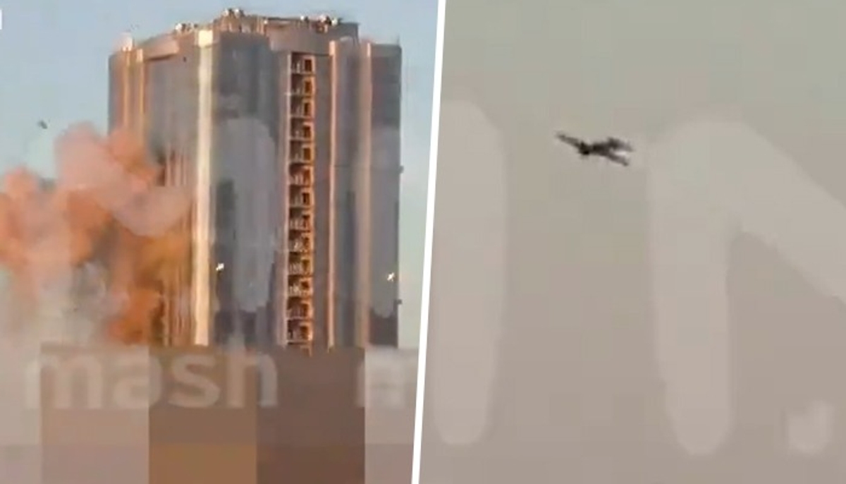 Caught on camera: Drone crashes into 38-storey Volga Sky, tallest building in Russia's Saratov (WATCH) snt