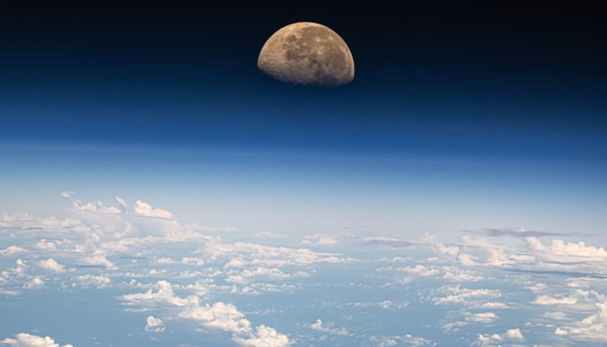 NASA Astronaut Matthew Dominick shares picture of Moon over Pacific Ocean