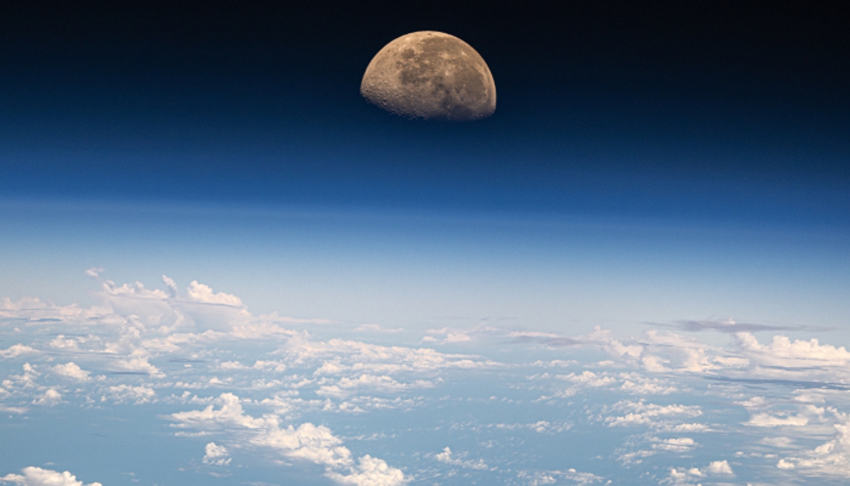 NASA Astronaut Matthew Dominick shares picture of Moon over Pacific Ocean