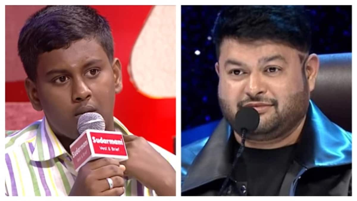 Music composer Thaman who helps Neeya naana contestant mma