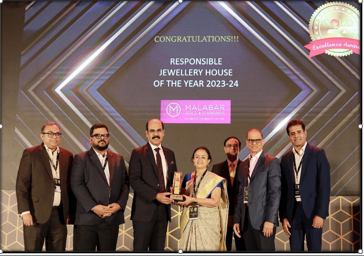 Malabar gold and diamonds gets prestigious responsible jewellery house award