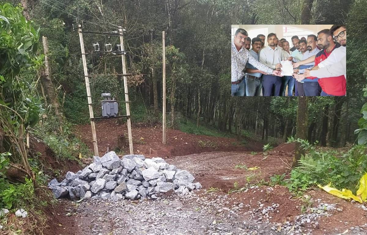 Illegal resort construction in the buffer zone hills of Western Ghats at kodagu gvd