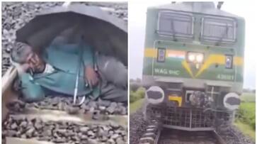  WATCH: Man sleeps on Railway track in Prayagraj, loco pilot saves him just in time NTI