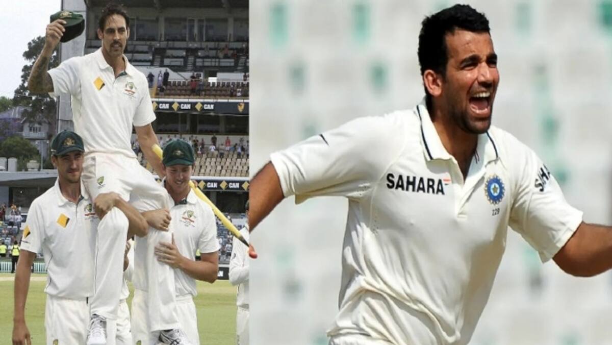 How Zaheer Khan responded to Australian Mitchell Johnson's fake laugh? rsk