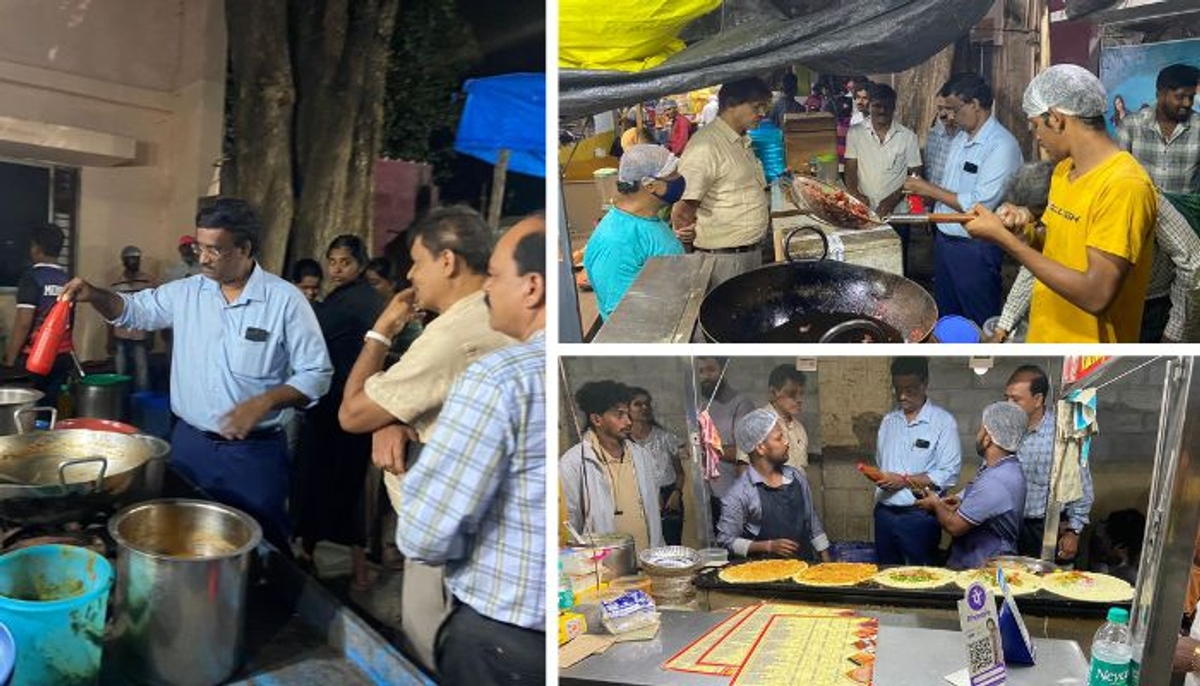 Bengaluru Vijayanagar food street raided by food officials over hygiene complaints vkp