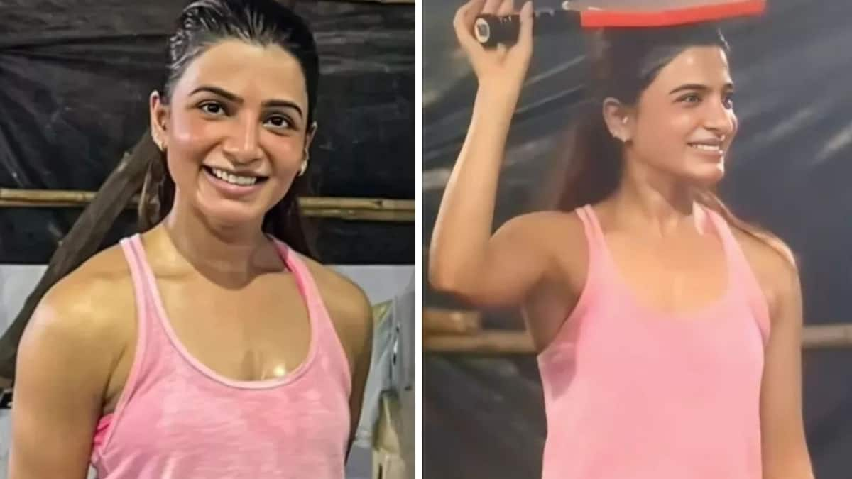 Samantha looks Slim while playing pickle ball latest photos viral gan