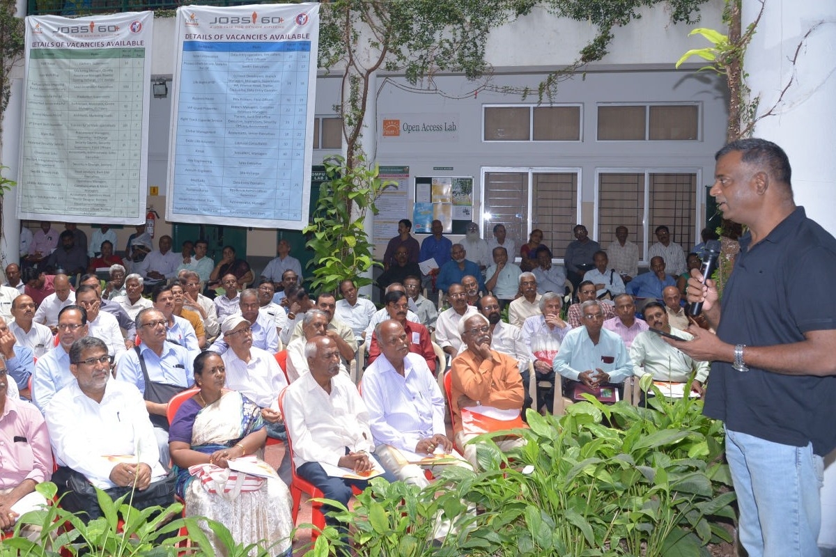 Many people above 60 years participated enthusiastically in the employment camp held in Bengaluru vel