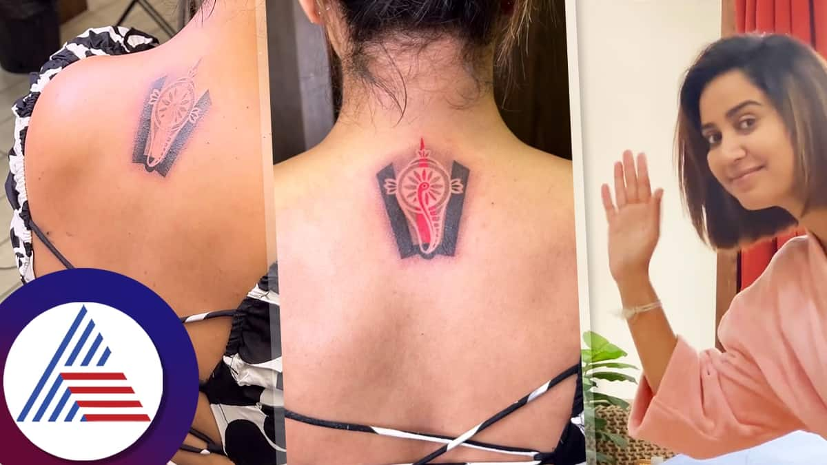 Sathya serial fame Anu Janardhan gets designer tattoo on back netizens angry vcs