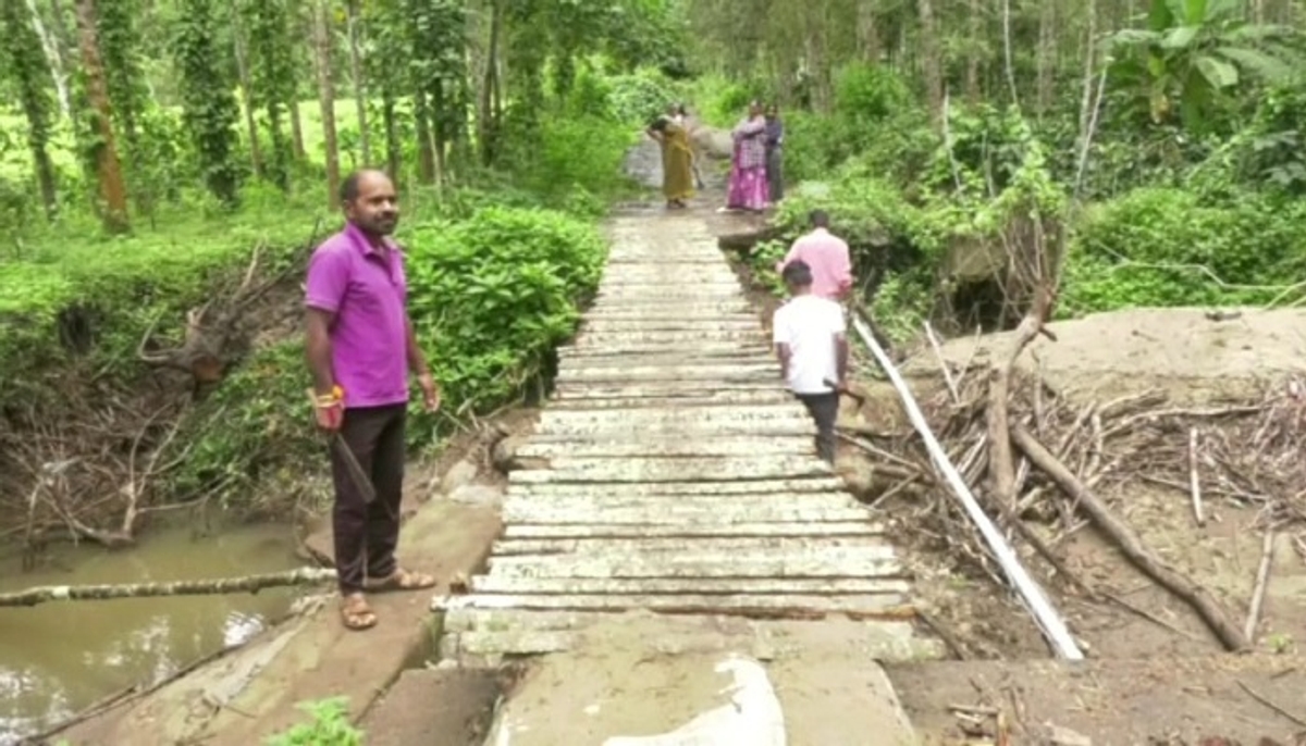 people who built the footbridge themselves in kodagu grg 