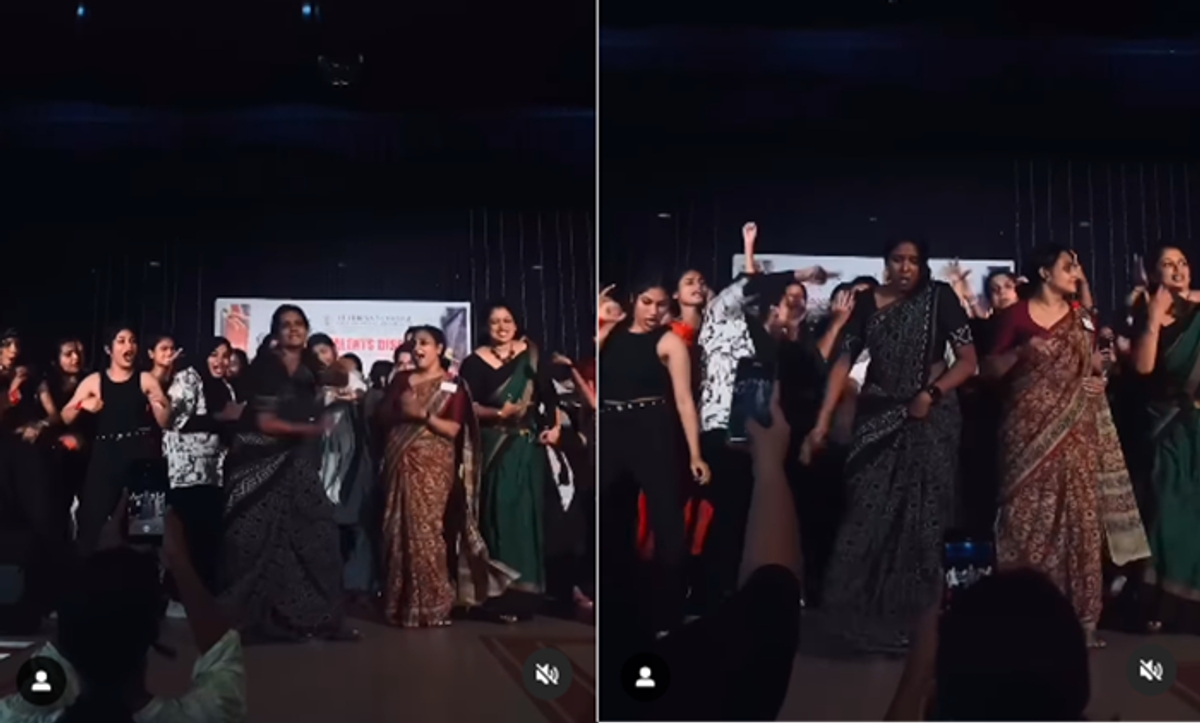 College woman professors dance performance for kala chashma songs goes viral in Kerala ckm