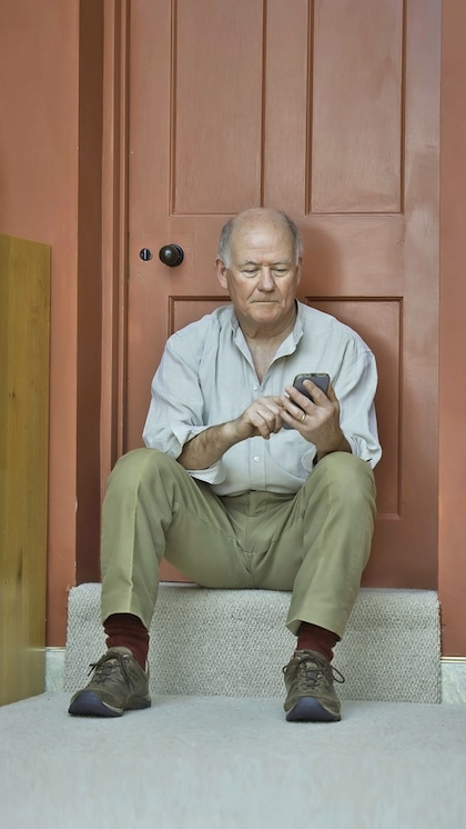 Why not sit on the doorstep?