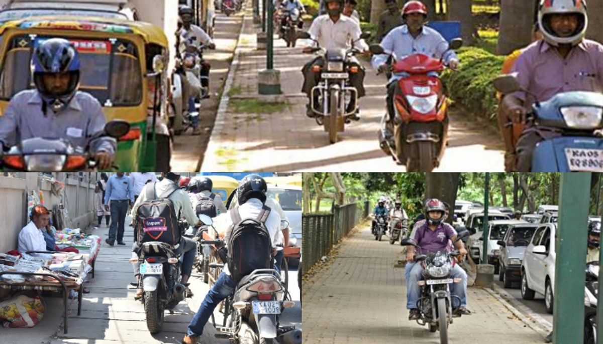 Kerala Police plans to action against two wheelers riding on footpaths 