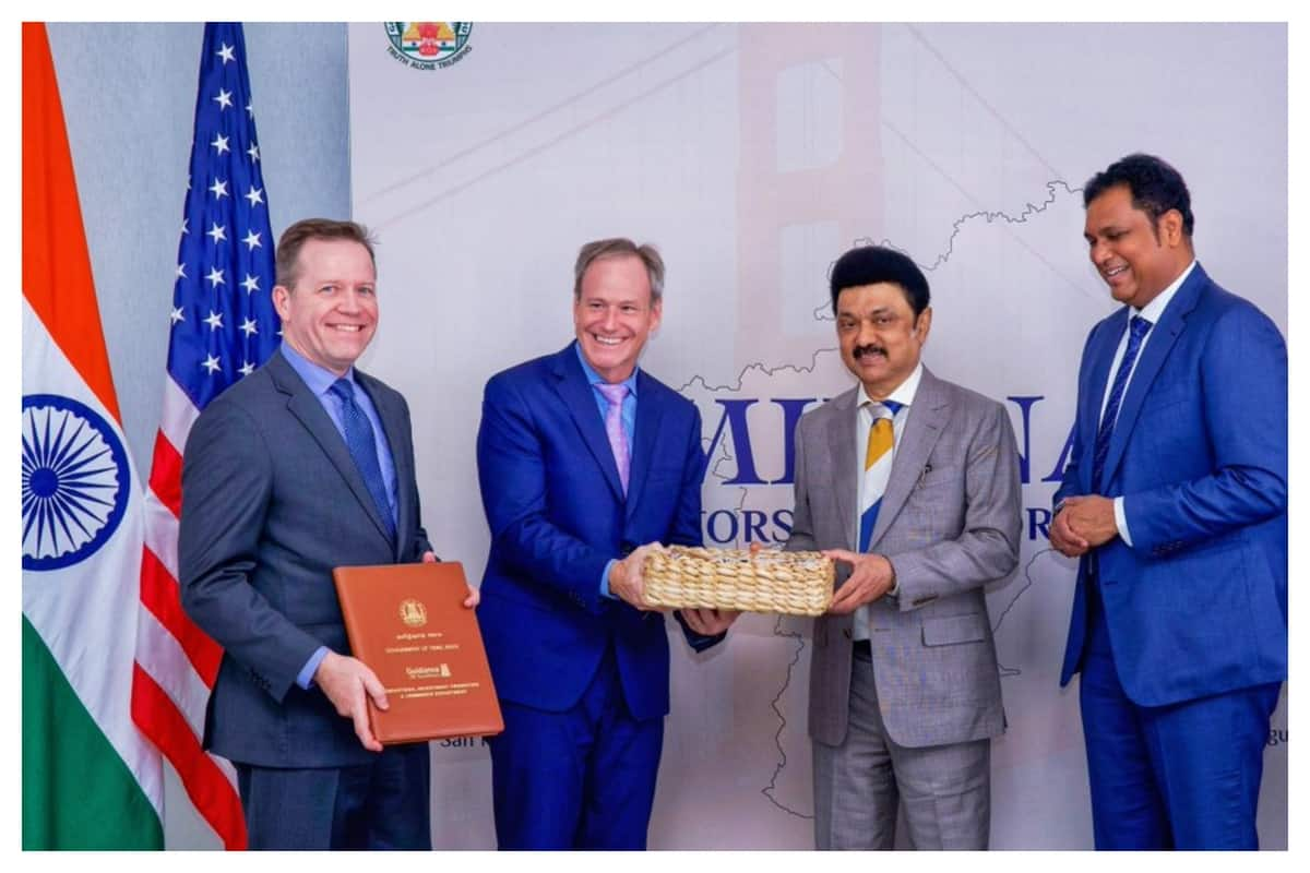 Tamil Nadu Chief Minister Stalin gift box to American investors vel