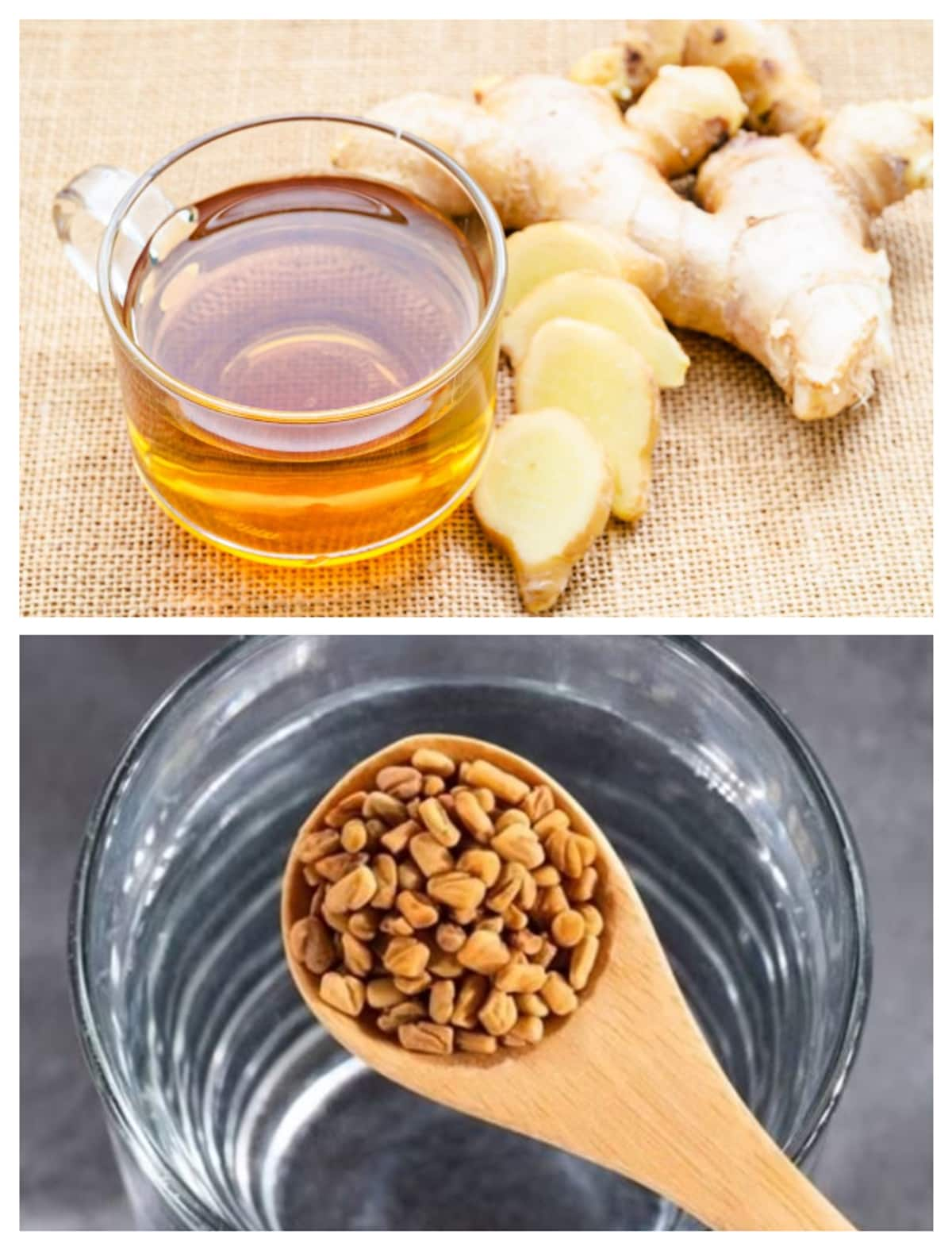 ginger water or fenugreek water which one is good for reduce fat in stomach 