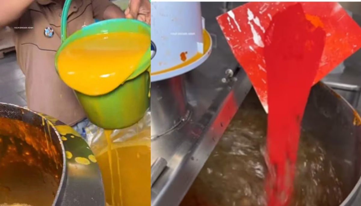 mango juice packaging video viral 