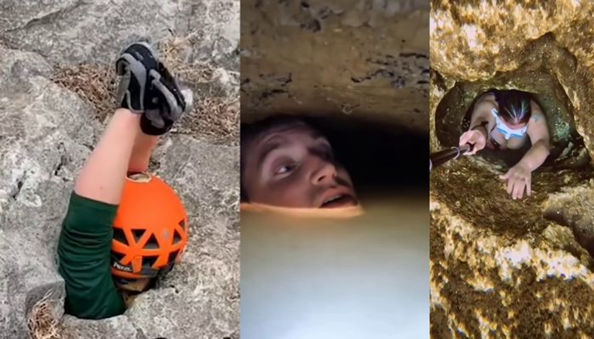 people entering mysterious pit and see patal lok they feel terrifying moment watch video mrq