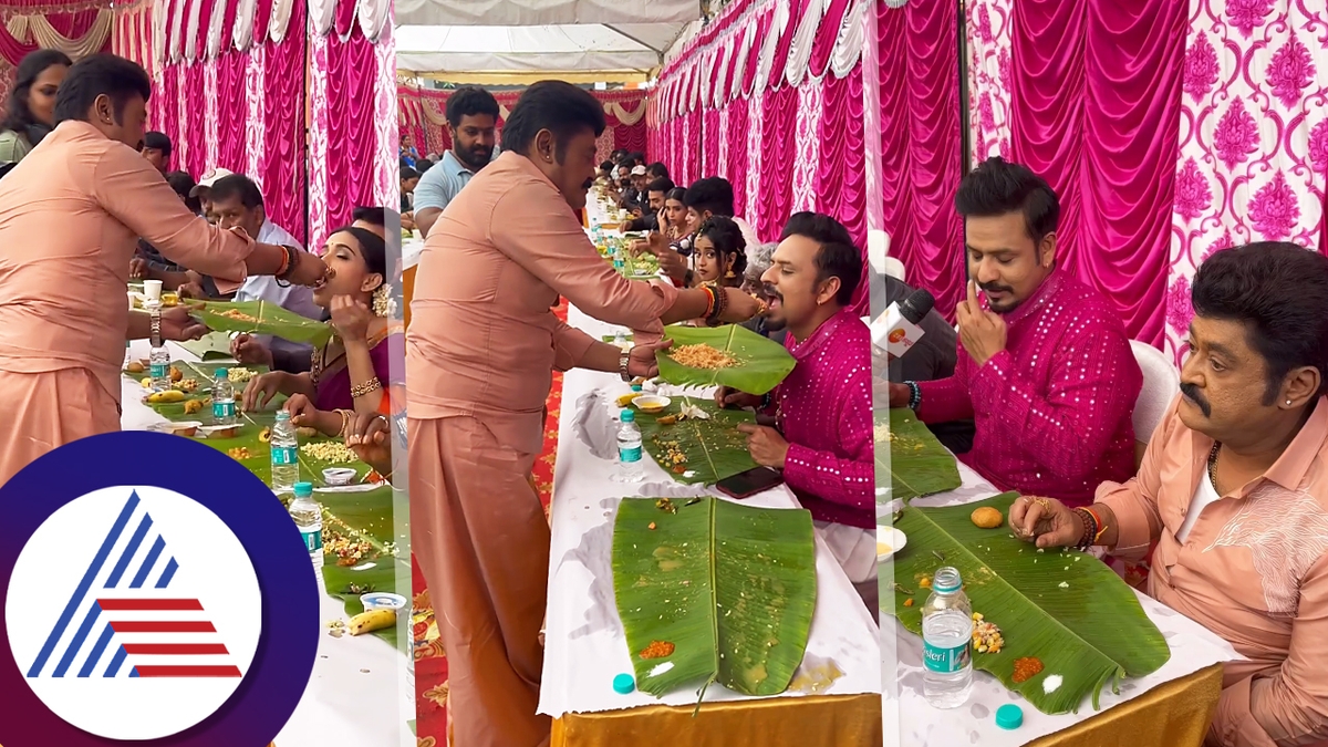 comedy kiladigalu show video gone viral where Jaggesh is giving food to all contestants and judges suc