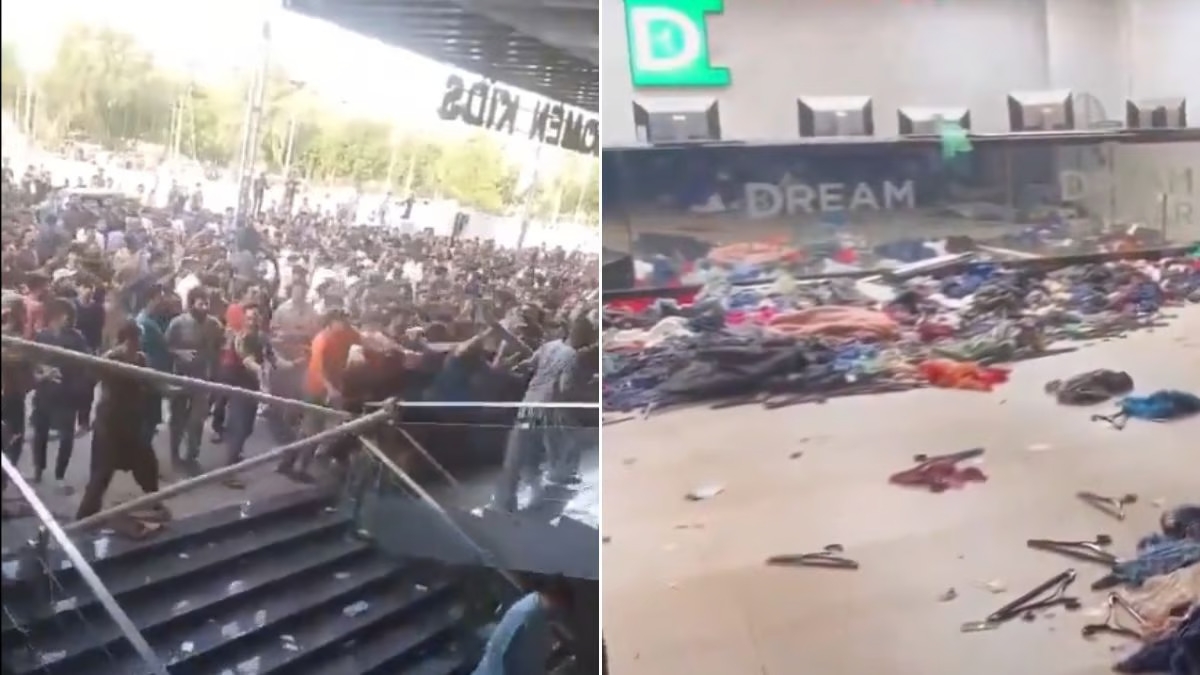 Mob storms, ransacks & loots Karachi's Dream Bazaar Mall in Pakistan on opening day; videos go viral (Watch) shk