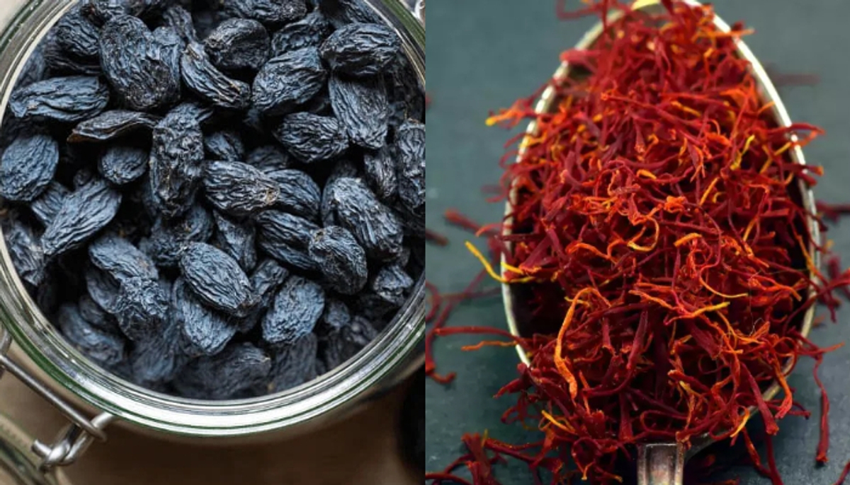 benefits of drinking Black Raisin And Saffron Water