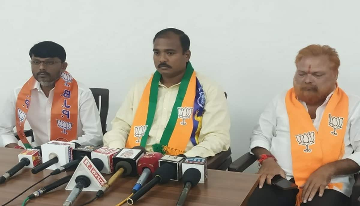 Let Minister MB Patil apologize Says BJP SC Morcha District President Manjunath Meesi grg 