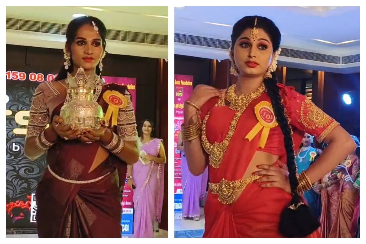 Many people enthusiastically participated in the transgender beauty pageant held in Dindigul vel