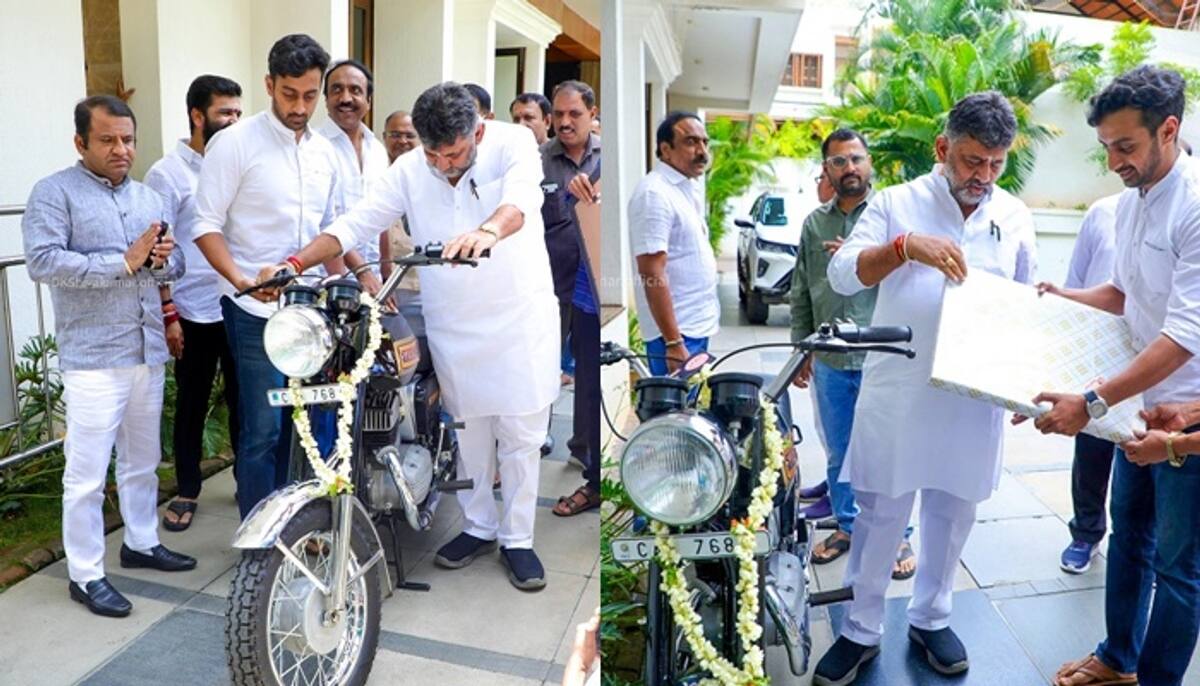 DK Shivakumar College Days Yezdi Bike New Look san