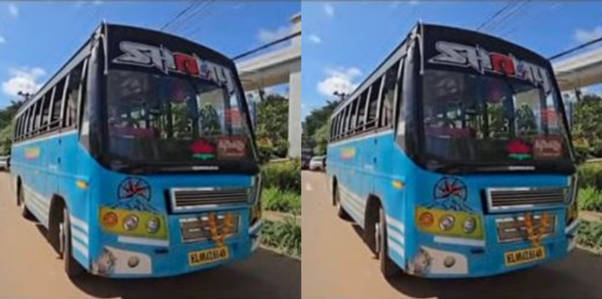 burglars theft private bus that parked in Kunnamkulam bus stand stolen 