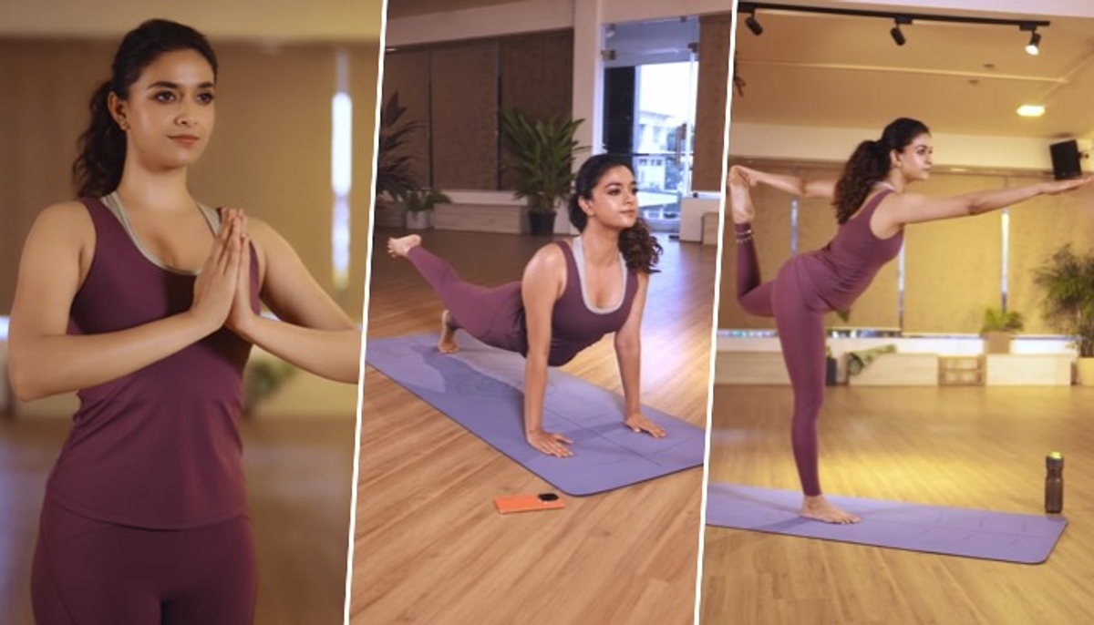 Video Keerthy Suresh shares glimpses of her yoga session; actress looks pretty in minimal makeup RBA