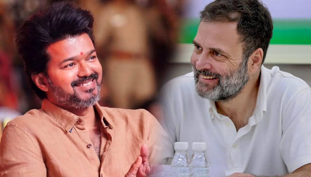 Rumors on rahul gandhi participating vijay TVK party meet ans