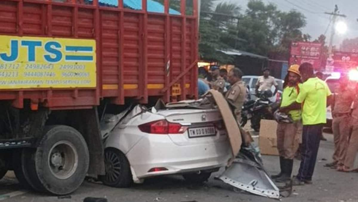 Chennai East Coast Road Accident! four people died tvk