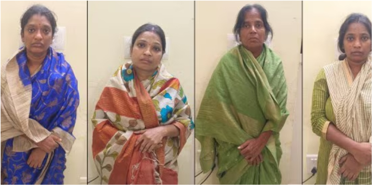 Gang of 4 women arrested for stealing premium sarees worth RS 17 lakh