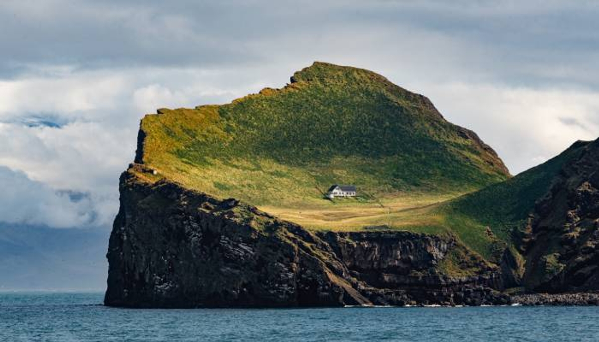 loneliest house in the world in Ellidaey Island 