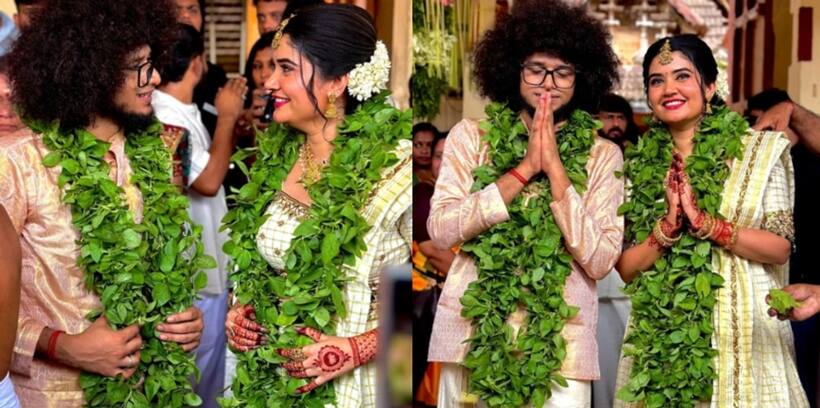 'Uppum Mulakum' fame Rishi aka Mudiyan ties knot with long-term girlfriend Aiswarya Unni