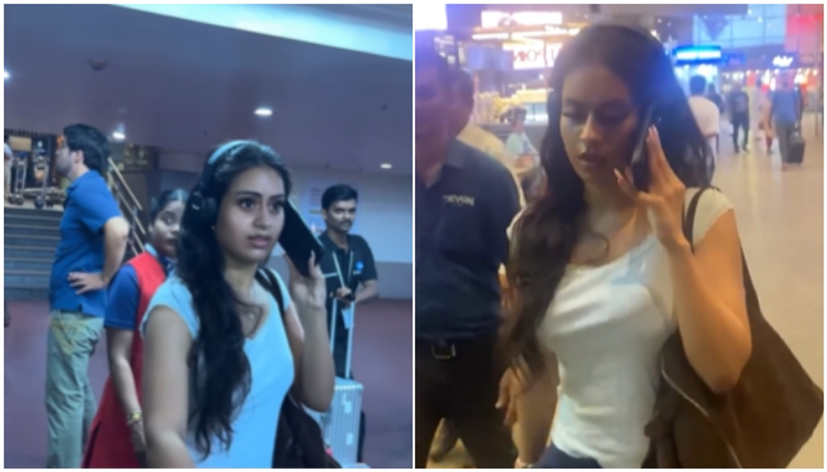 'Is she drunk?': Nysa Devgan trolled for holding phone to ear while wearing headphones RTM 