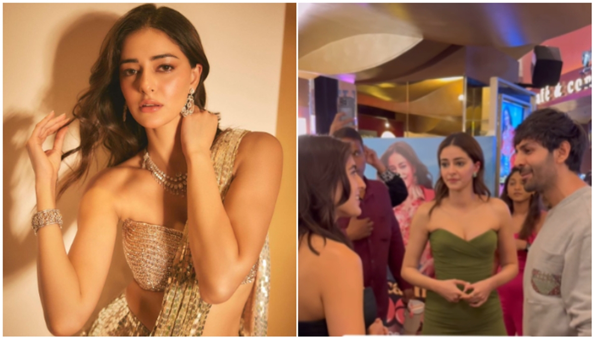 'Ananya aunty jealous ho rahi': Netizens troll Ananya Panday as she stands watching Sara and Kartik hug RTM