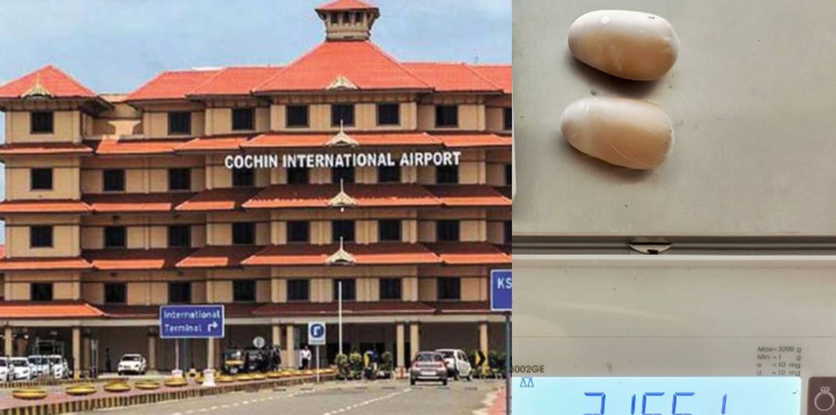 Customs seize gold and foreign cegerattes worth 7 laksh from nedumbassery international airport malappuram native arrested