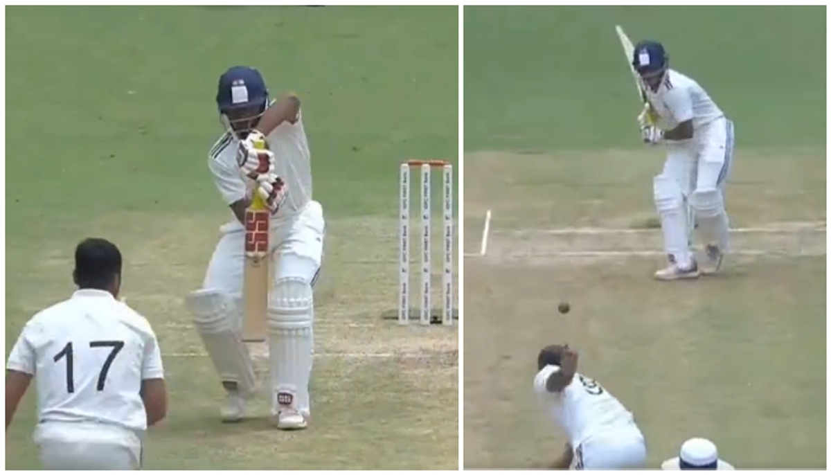 watch video musheer khan batting like steven smith in duleep trophy