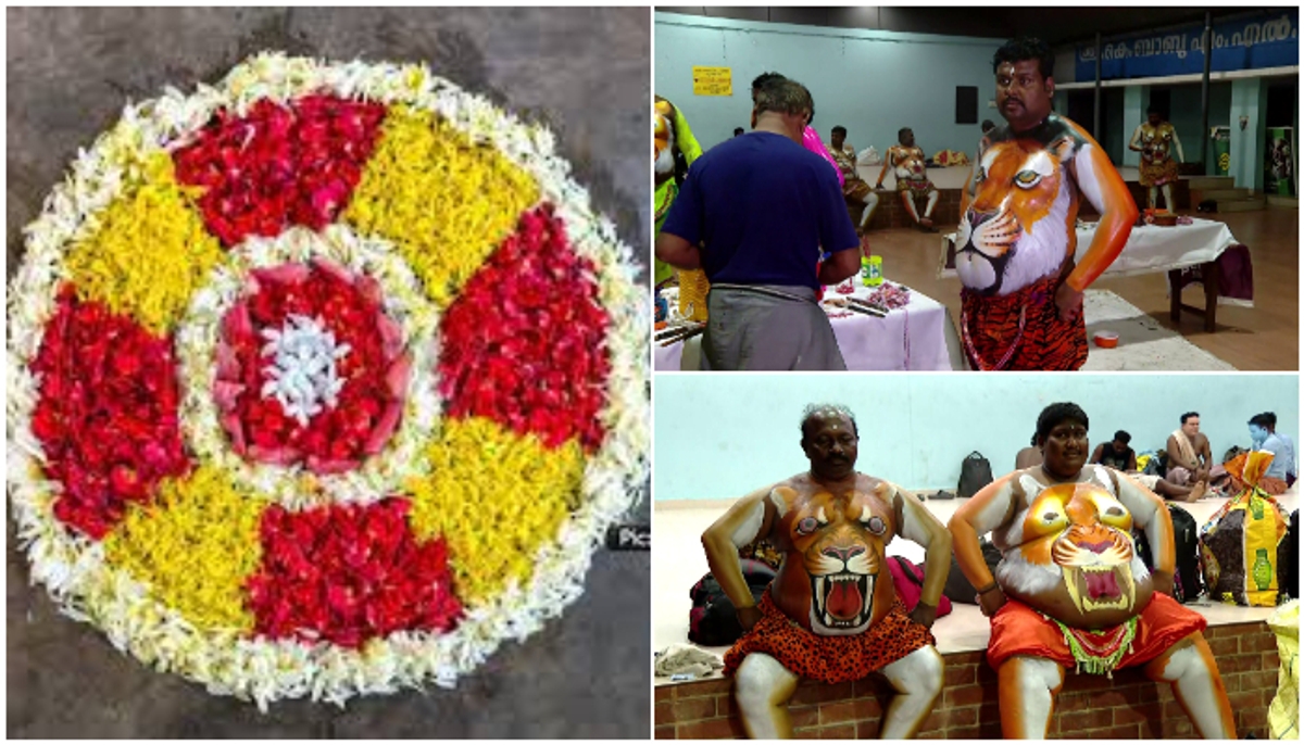 onam celebrations in kerala athachamayam procession today speaker an shamseer The flag will be raised