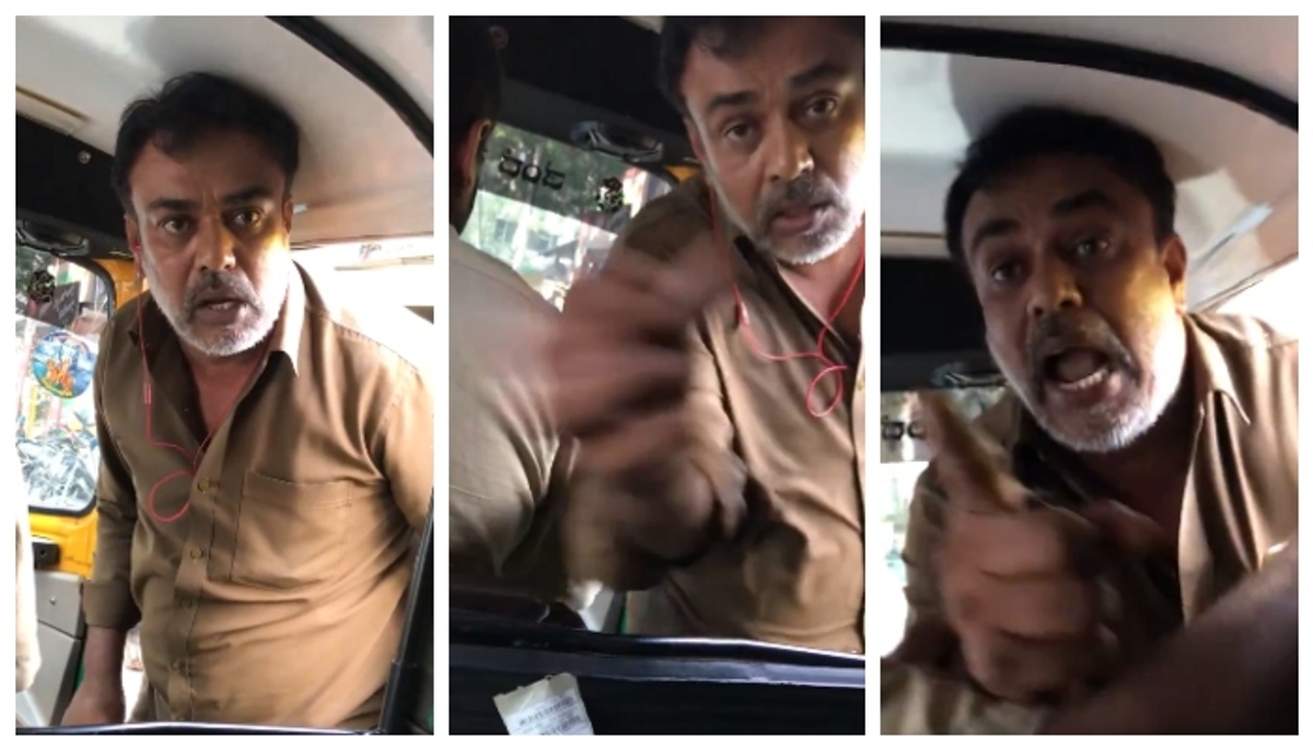 Ola auto driver arrested for assaulting woman for cancelling her booked trip video viral in social media 