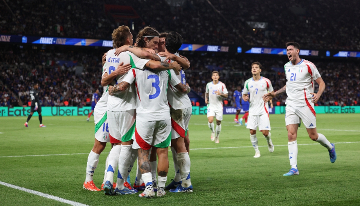 football UEFA Nations League 2024-25: Italy come from behind to beat France 3-1 scr