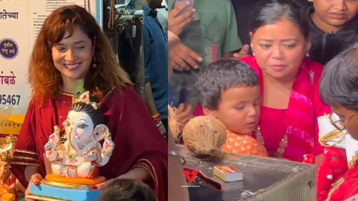 ankita lokhande to bharti singh and tv celebs welcome ganpati home