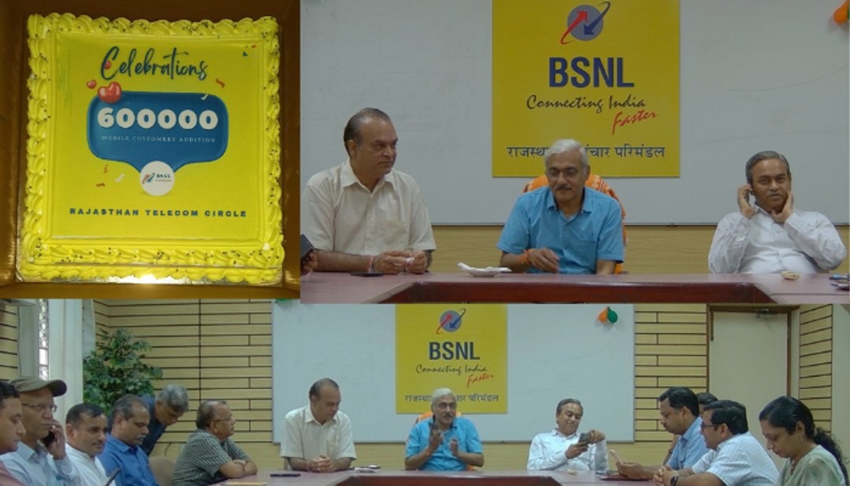 BSNL Rajasthan added more than 6 lakh new mobile customers in July 2024 to August 2024