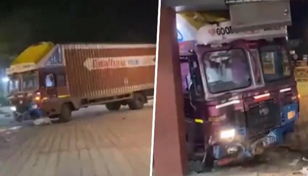 Pune Drunk driver rams truck into hotel after being denied food; video goes viral (WATCH) gcw